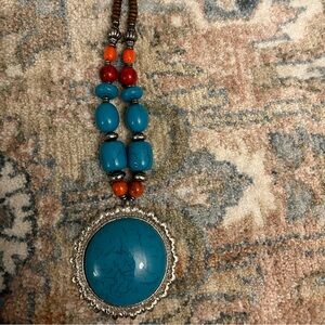 Stone and wooden necklace - like new. From Afghanistan